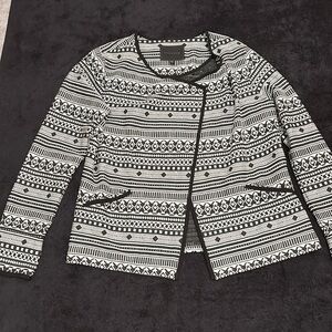 Sanctuary Black & White Pattern Jacket